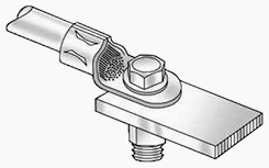 stud (or bolt) terminal for fork and ring ferrules - Techna