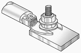 lug terminal for fork and ring ferrules - Techna