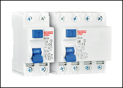 RCCB - residual current circuit breaker - Techna