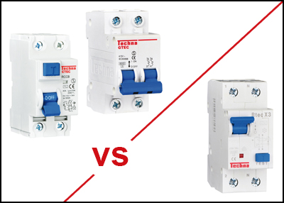 RCCBs vs MCBs vs RCBOs - Techna